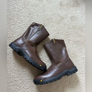 Caterpillar Men's Dark Brown Leather Boots
